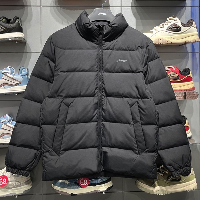 李宁25冬季新款防泼水短羽绒服