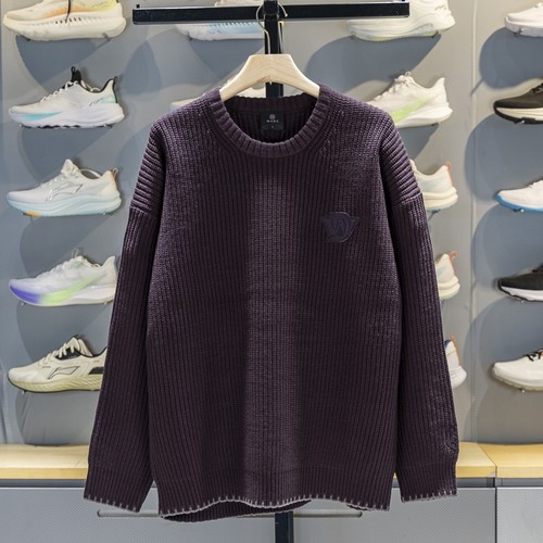 李宁套头无帽编织衫宽松舒适