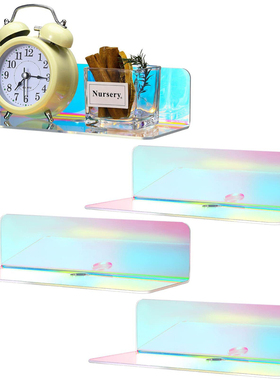 2 pcs per set wall-mounted non-perforated wall rack shelves