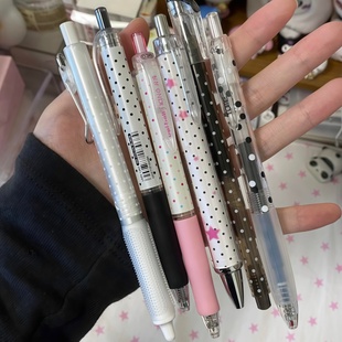 正品 细字做笔记专用0.38 日本Uni三菱限定波点中性笔UMN138S按动式
