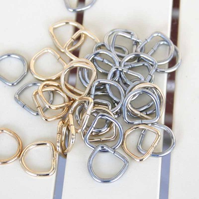 手工金色diyD字扣金色银色D扣