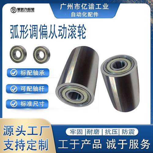 弧形调偏轮砂带机防跑偏滚筒