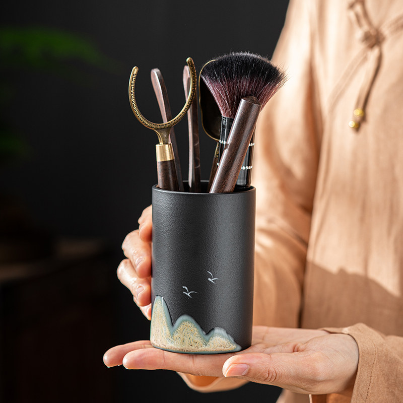 远山简约中式黑檀木茶道六君子套装功夫茶具粗陶配件茶夹茶勺零配,餐饮具,茶道/零配,淘宝优惠券,粉丝福利购,淘宝优惠卷