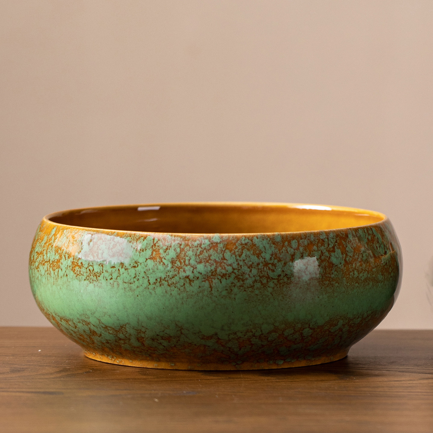 晨翔 复古窑变大号茶洗茶盂废水缸家用陶瓷杯洗水盂笔洗茶道配件