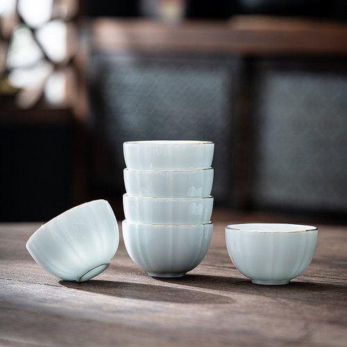 品茗瓷茶杯晨翔羊脂玉德化