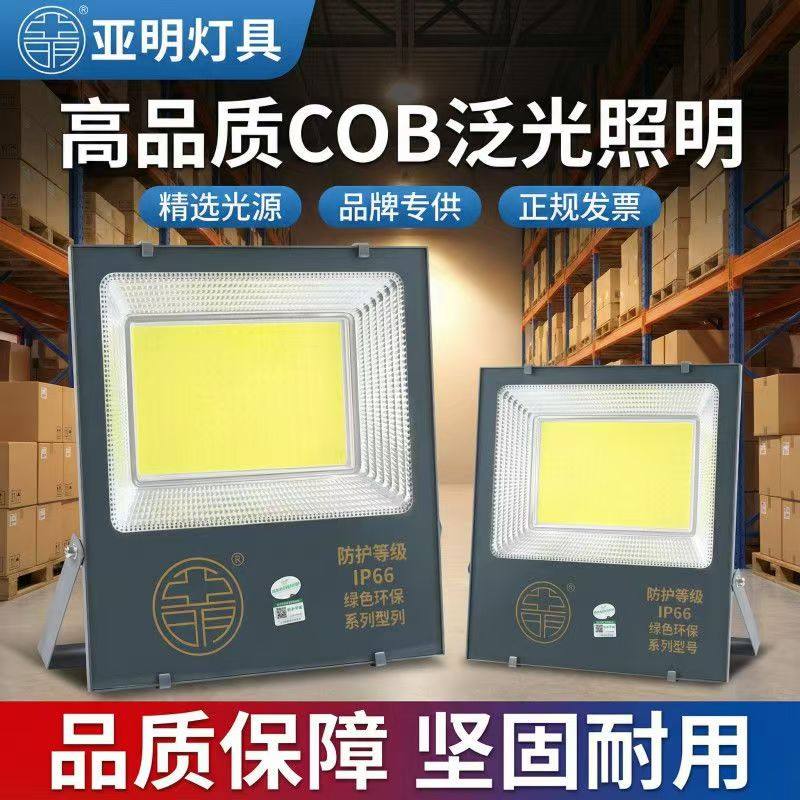 led射灯100w超亮投射灯户外室外灯黑金刚投光灯50w防水路灯广告灯