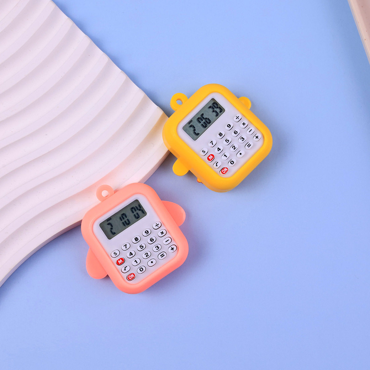 计算手表创意卡通可爱电子表男女学生儿童迷你计算器电子表挂表