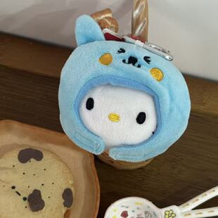 搞怪酷儿头套猫猫头kitty包包挂件毛绒公仔钥匙扣闺蜜生日礼物可
