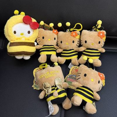 菠萝园黑皮小蜜蜂hellokitty书包挂件凯蒂猫包包挂饰哈喽KT