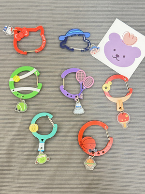 【送同款小挂件】可爱kitty登山扣ins运动风网球挂件情侣钥匙扣潮