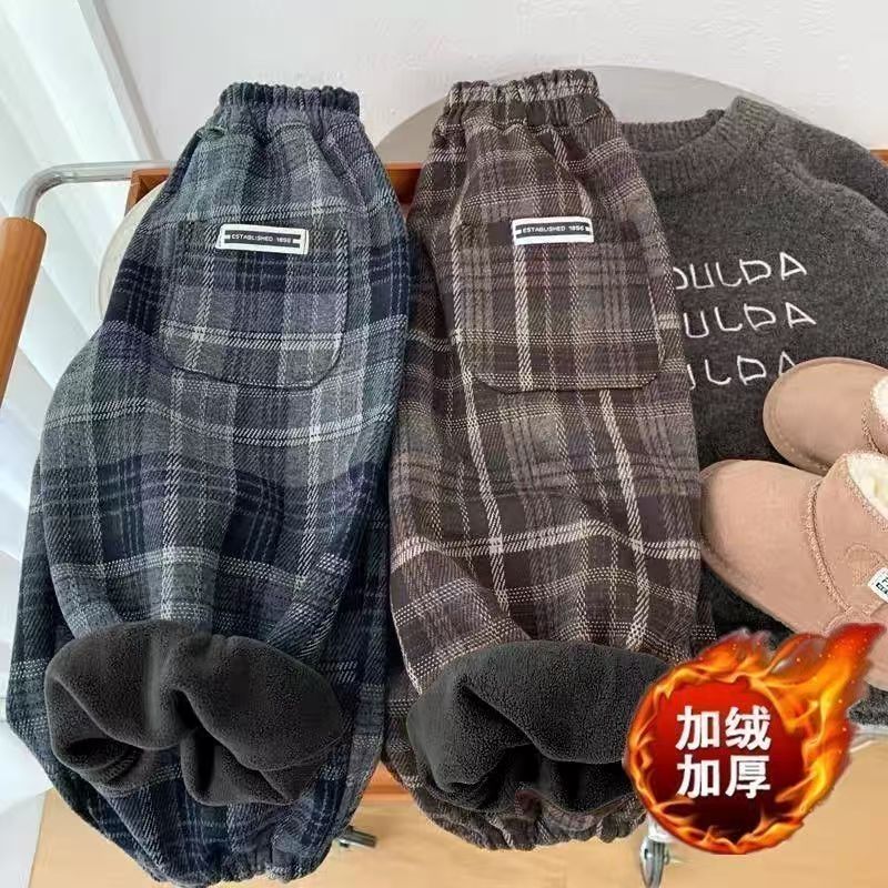 男童秋冬款休闲裤2025新款