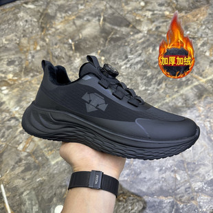 男鞋 潮流纽扣轻便鞋 秋冬时尚 百搭舒适加绒加厚保暖棉鞋 休闲鞋 新款