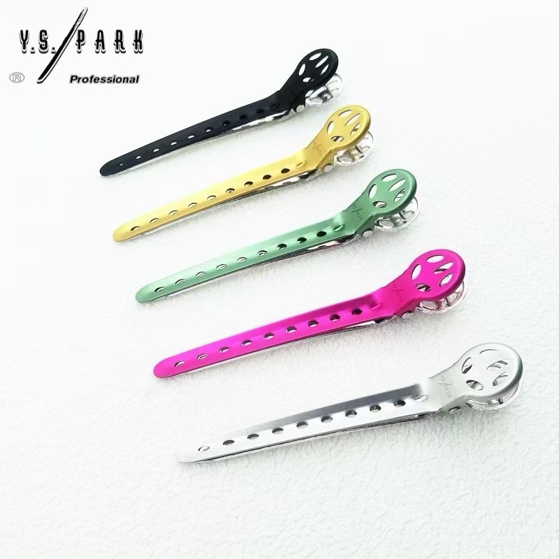日本原装进口YS.PARK剪发夹子分区夹无痕定位夹发型师专用鸭嘴夹
