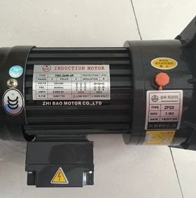 YS1.5KW-4P ZHI BAO MTOR.,LTD减速电机  ZL32 1:75 ZF32 马达