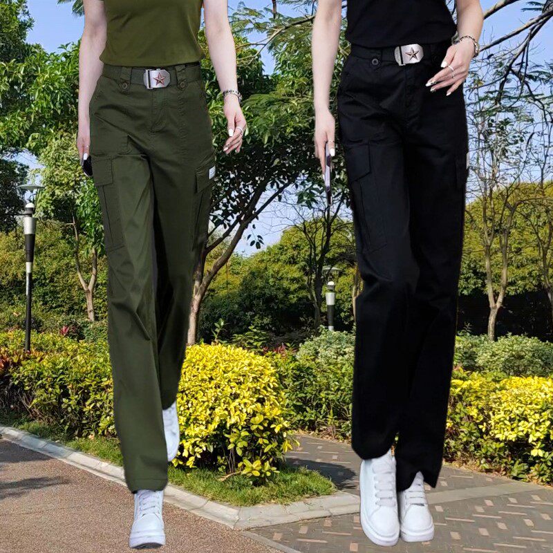 2025夏装阔腿裤女小黑裤