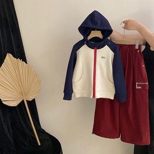 新款 女童秋裝 套裝 2025秋季 兒童寶寶衣服女孩連帽衛(wèi)衣運(yùn)動(dòng)兩件套潮