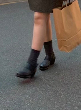 出口美国正品BORN头层牛皮气垫凉鞋黑色简约交叉外贸真皮女凉鞋夏