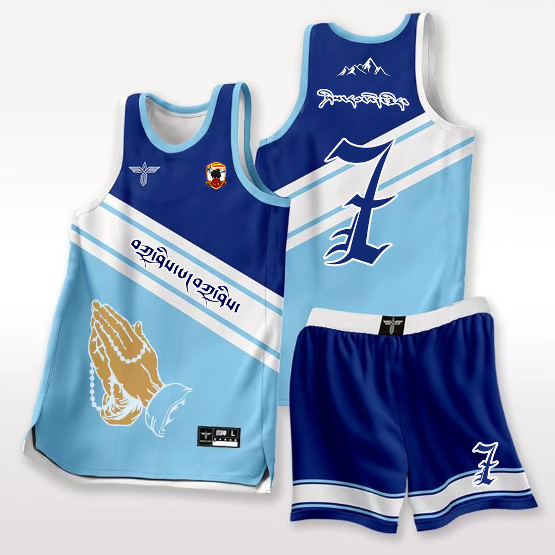 藏式篮球服套装男定制美式球衣初篮球服
