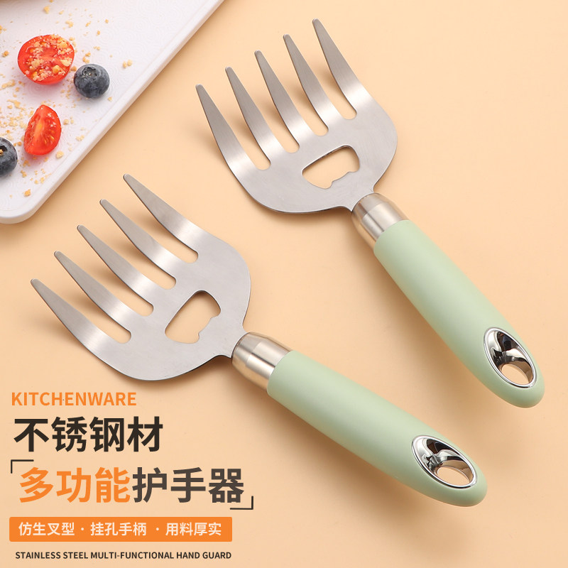 304不锈钢熊爪护手指神器家庭厨房切肉防烫器新手切菜防切多功能,厨房/烹饪用具,多功能切菜器,淘宝优惠券,粉丝福利购,淘宝优惠卷