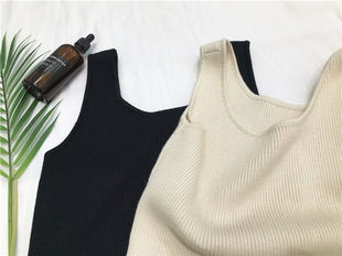 显瘦背心裙内搭外穿中长款 晚晚同款 圆领修身 新款 连衣裙2018秋季