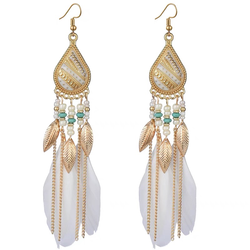 西藏新疆沙漠草原民族风穿搭耳环波西米亚云南迪拜海边度假耳饰品