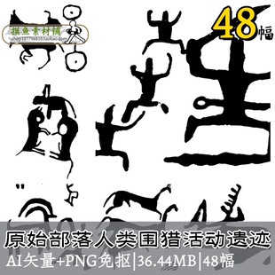 zy101原始部落人类围猎活动遗迹