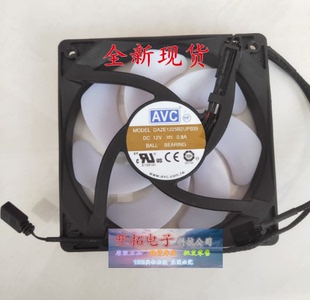 双接口 AVC DAZE1225B2U 12V 0.80A 大风量4线PWM散热风扇12025