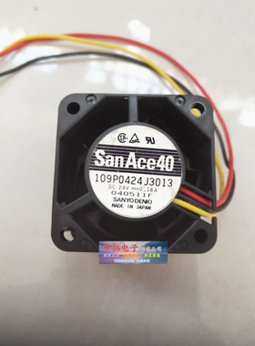 三洋 4028 24V 0.18A 4cm 4厘米 变频器工控机风扇 109P0424J3013
