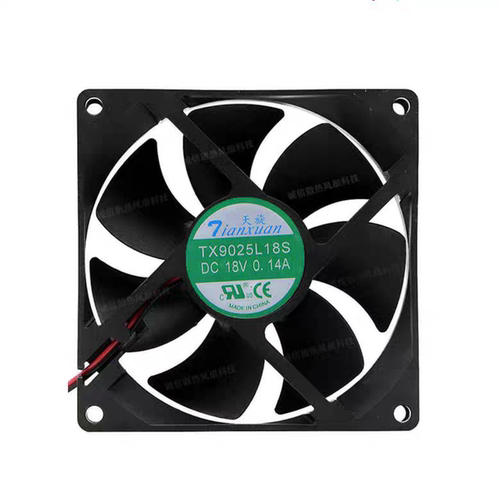 全新 天旋 TX9025L18S 直流18V0.14A 9CM 9025冰箱恒温柜散热风扇