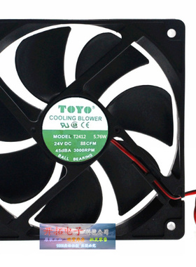 E.Z.Air TOYO MODEL T2412 5.76W 24V DC 88CFM 45DBA 3000 RPM