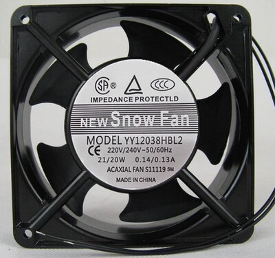 原装SNOWFAN YY12038HBL2 AC 220V 12CM 12038机柜风扇 交流风扇