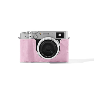 camin 掌纹皮银底真皮手工富士x100vi相机手柄保护套底座x100六代