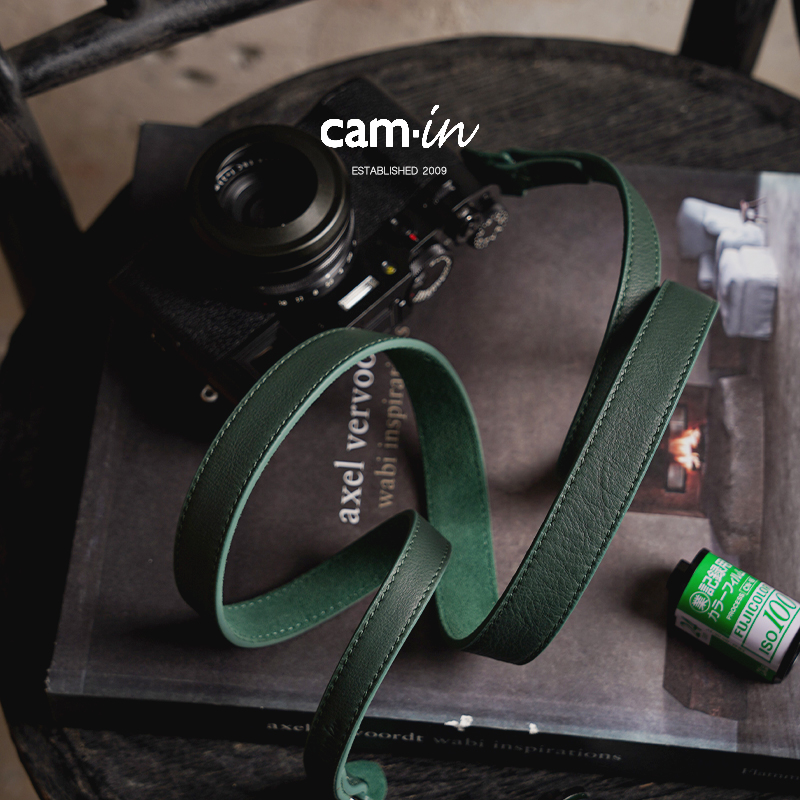 cam-in真皮数码相机背带 适用徕卡富士微单牛皮肩带圆孔型x100vi