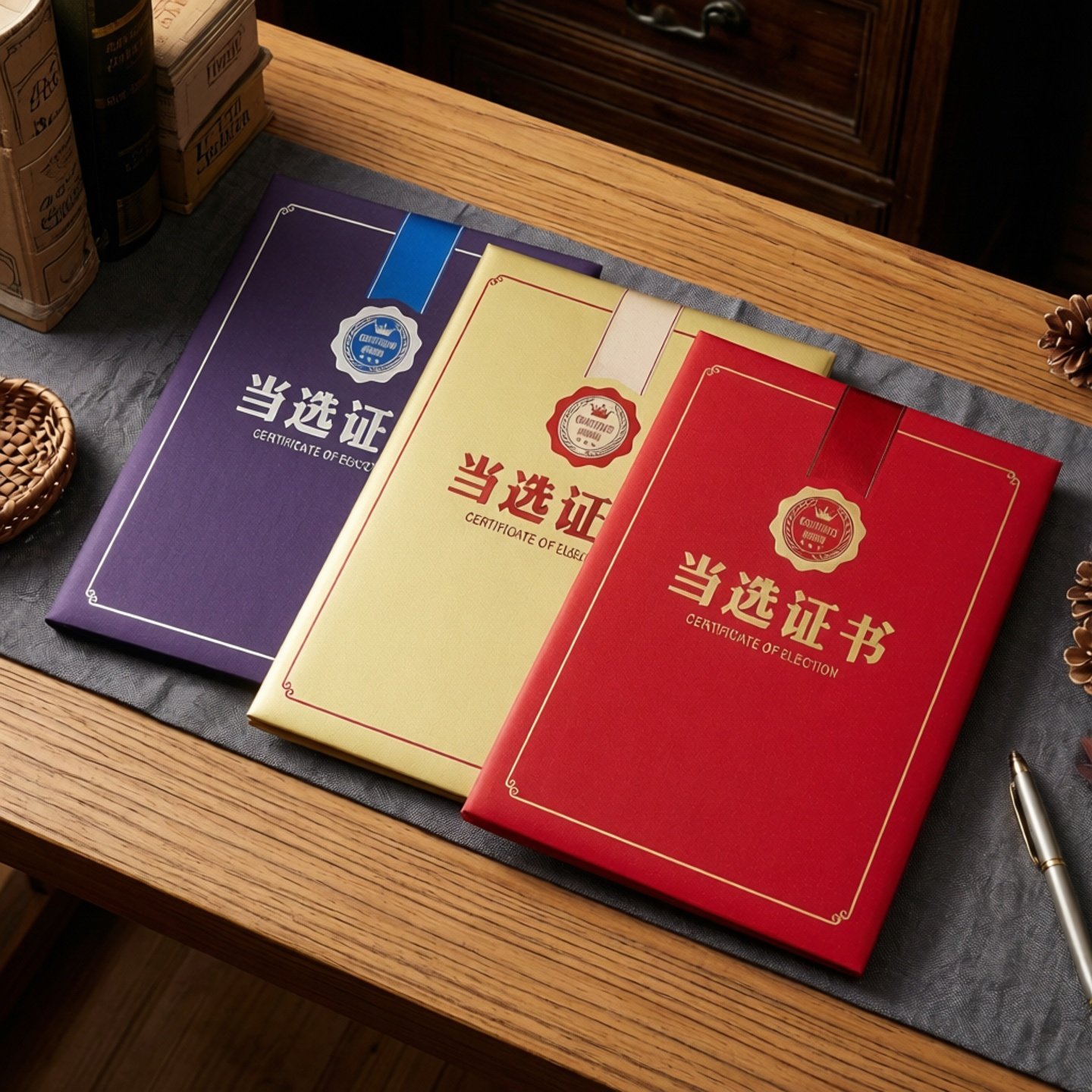 A4当选证书外壳入选证书封面红蓝金色外壳封面套居委会人大选举选,文具电教/文化用品/商务用品,奖状/证书,淘宝优惠券,粉丝福利购,淘宝优惠卷