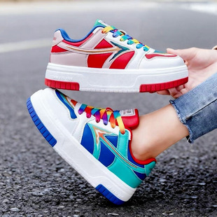 单飞燕踢毽子专用鞋男女透气高弹爆米花撞色拼接运动休闲鞋毽球鞋