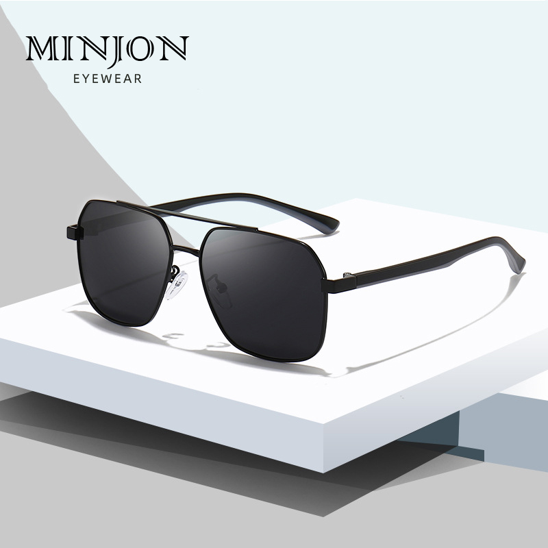 男士墨镜高级感双梁太阳镜女防紫外线开车专用可防晒遮阳偏光眼镜