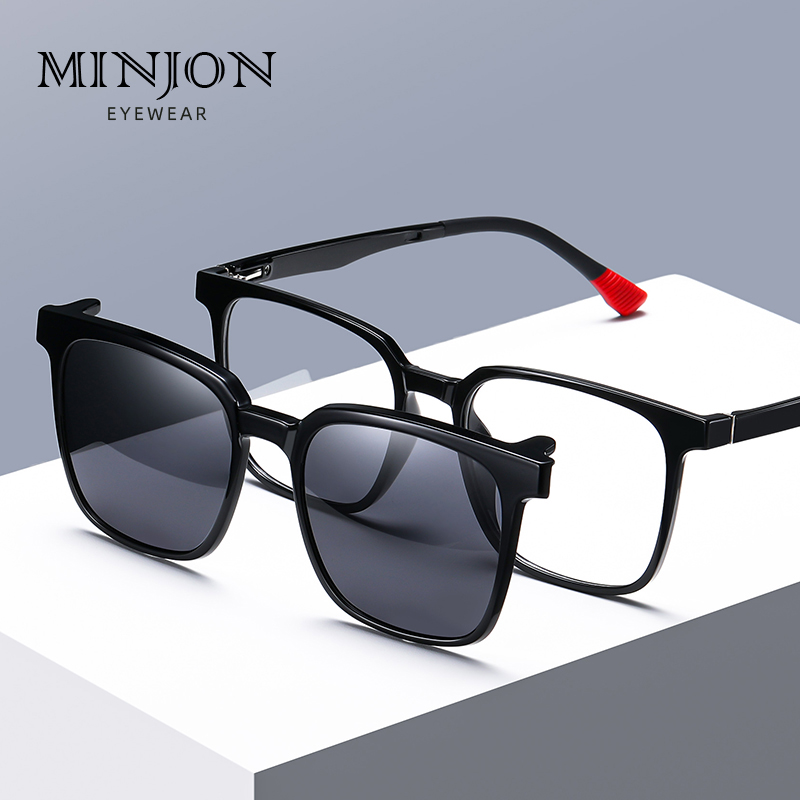 墨镜夹片偏光太阳镜女2025款可拆卸高级感防紫外线黑框近视墨镜男