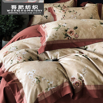 秋冬加厚新疆长绒棉纯棉四件套美