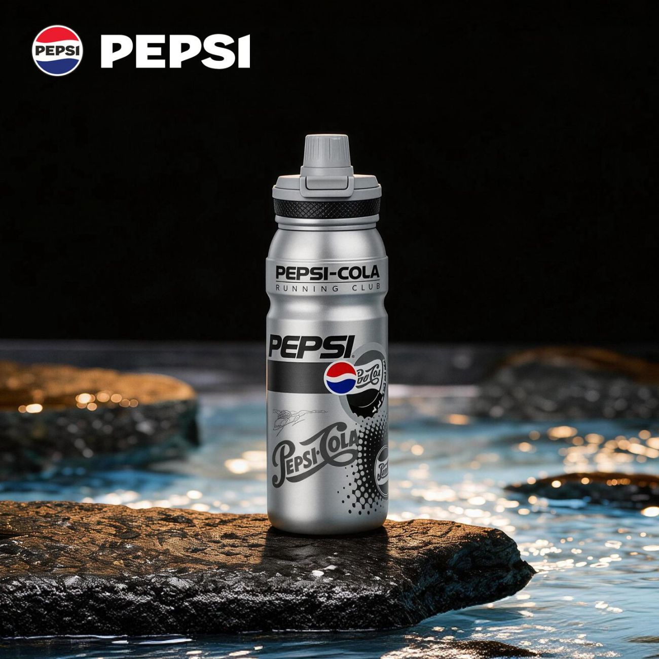 pepsi百事可乐保温杯男女学生潮酷水杯户外运动骑行杯子刻字定制