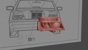 锐牌灯厂 1/24 丰田 JZX100 Chaser 替换尾灯灯杯 适配青岛社