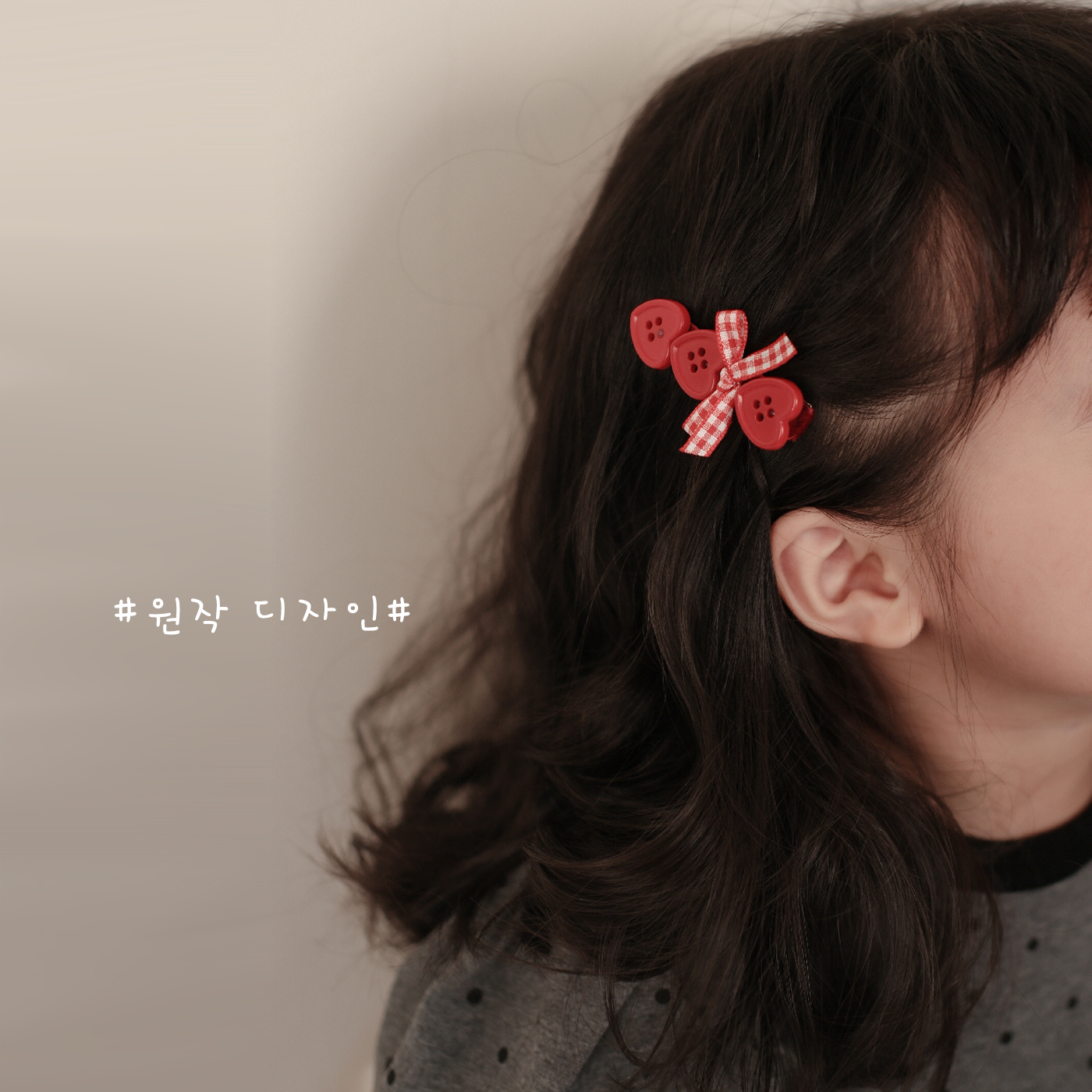 韩国儿童发夹女童纽扣发饰