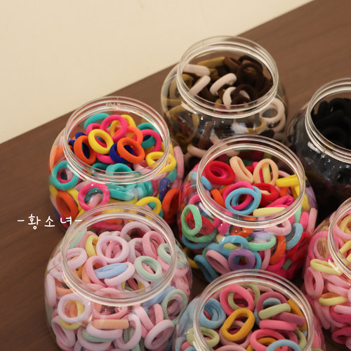 黄小妞婴儿彩色不伤发拇指发圈