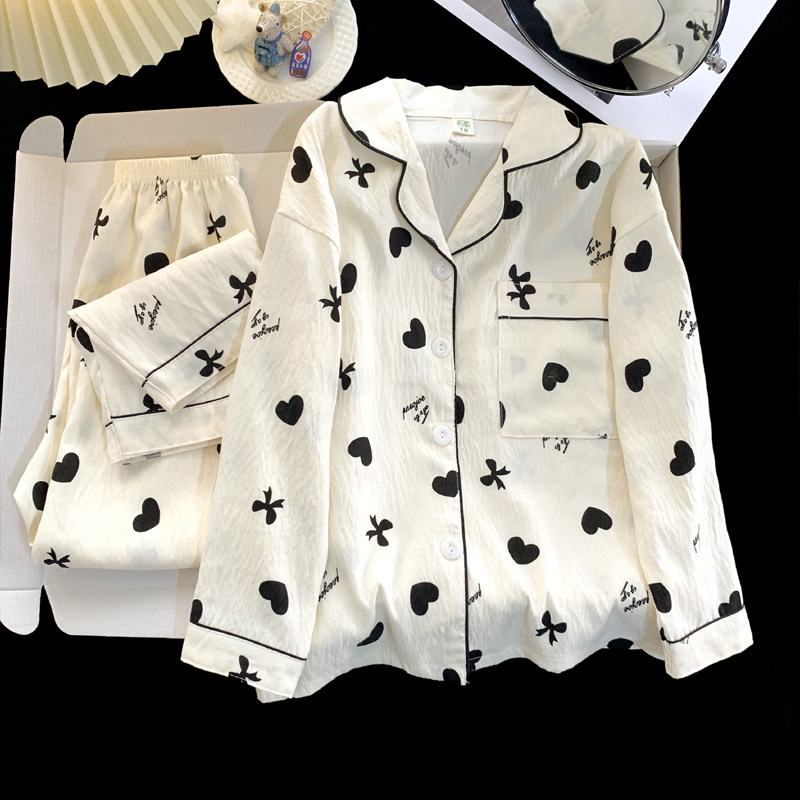 儿童睡衣女宝宝长袖春秋季家居服
