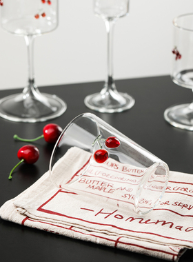 耐高温玻璃杯咖啡杯大容量水杯女生高颜值2025新款家用杯子高脚杯