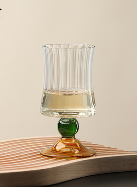 复古酒杯中古热红酒杯鸡尾酒杯咖啡杯高硼硅耐热玻璃杯子高颜值