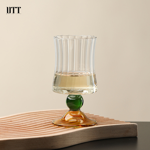 复古酒杯中古热红酒杯鸡尾酒杯咖啡杯高硼硅耐热玻璃杯子高颜值