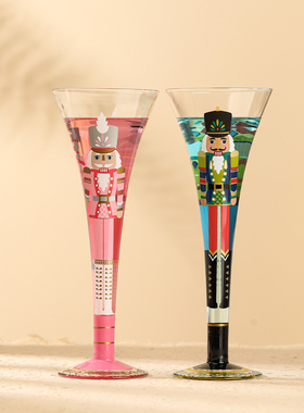 胡桃夹子香槟杯甜酒杯玻璃酒杯子洋酒杯马天尼高脚杯水晶酒具礼物