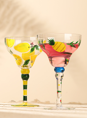 玛格丽特鸡尾酒杯水晶杯洋酒杯调酒工具马天尼酒杯高脚杯商用酒馆