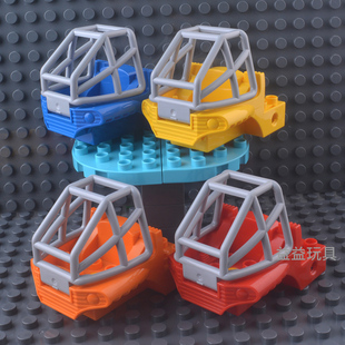 兼容大颗粒积木配件45002/9656百变工程机械齿轮机器人驾驶台车头