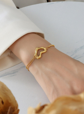 简约ins镀18k金时尚手链